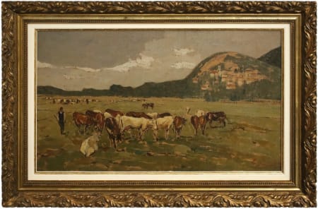 Giovanni Lomi — Mandria al pascolo